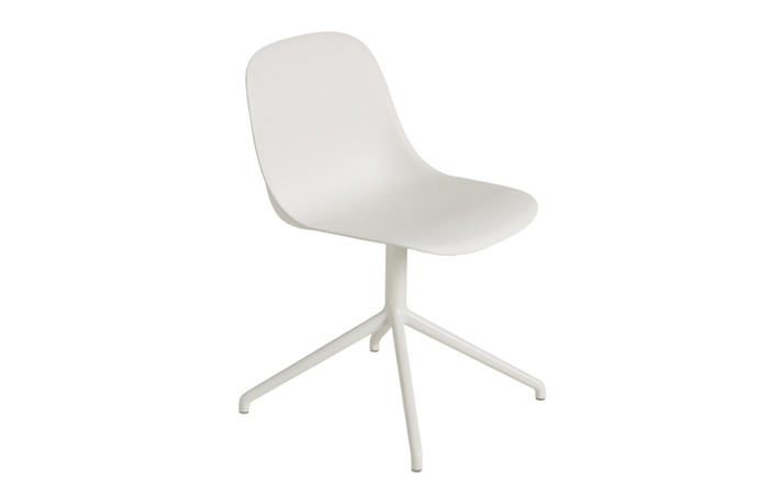 Fiber Side Chair Swivel White/White without autoreturn 바로배송가능